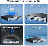 SODOLA 16-Port PoE Switch 200W — image 5