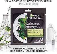 Garnier SkinActive Super Purifying Charcoal Sheet Mask, 6 Count — image 4