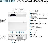 Optoma GT3500HDR 1080p Full HD Home Laser Projector — image 6