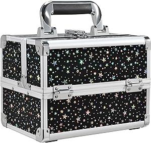 Joligrace Makeup Train Case Black Star