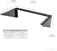 StarTech 6U Wall Mount Patch Panel Bracket — image 3