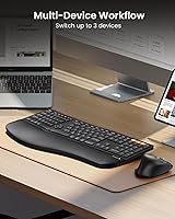 ProtoArc EKM01 Plus Ergonomic Wireless Keyboard Mouse Combo — image 6