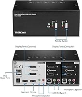 TRENDnet TK-240DP 2-Port Dual Monitor DisplayPort KVM Switch — image 8