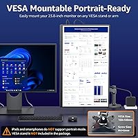 VisionOwl 23.8-Inch 2K Portable Monitor — image 6