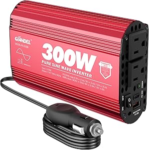 Giandel PS-300B 300W Pure Sine Wave Power Inverter with PD30W USB-C and QC 3.0 Ports Review