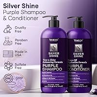 VANIDOX Sulfate Free Brass Toning Purple Shampoo and Conditioner Set (16 fl oz each) — image 2