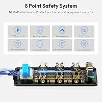 NTONPOWER Surge Protector Power Strip 15FT with 12 Outlets & 4 USB Ports — image 8