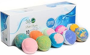 360Feel Bath Bombs Gift Set - Set of 10