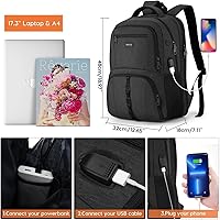 YAMTION Gym Backpack with Shoe Compartment, 17.3-inch Laptop Backpack — image 6