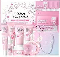 MrCuvaryas Sakura Skincare Set for Teen Girls & Women, 32PCS — image 1