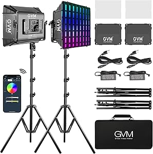 GVM 680 RGB LED Video Light with Stand Kit Review
