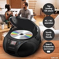 Craig CD6925 Portable Top-Loading Stereo CD Boombox — image 3