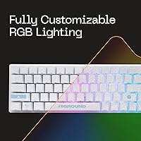 Higround Basecamp 65% Mechanical Gaming Keyboard SKYSTONE - White Flame Switch — image 6