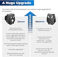 Wuloo Solar Driveway Alarm System with 1 Sensor & 1 Receiver — image 4