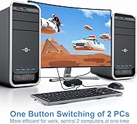 DGODRT HDMI USB KVM Switch 2 Port Selector Box — image 4