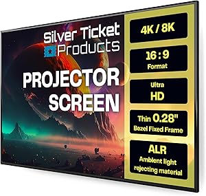 Silver Ticket Products S7 Series 120″ Fixed Frame Projection Screen Review