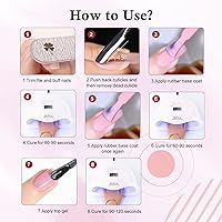 VENALISA 3 in 1 Rubber Base Gel Nail Polish Set, 12 Colors — image 6