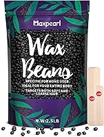 Maxpearl 2.5LB Hard Wax Beads Black for Men — image 1