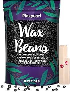 Maxpearl 2.5LB Hard Wax Beads Black for Men Review