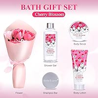BODY & EARTH Cherry Blossom Bath and Body Gift Set for Women — image 8