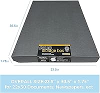 Lineco Archival Folio Storage Box 23.5x30.5x1.75 in — image 2