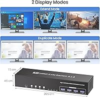 Scyniney USB 3.0 Three Monitor HDMI KVM Switch 4-Port — image 5