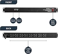 StarTech.com RKPW081915 8-Outlet 1U Rack Mount PDU Power Strip — image 4