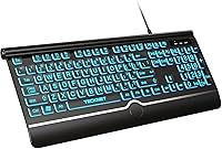 TECKNET Large Print Backlit Keyboard — image 1