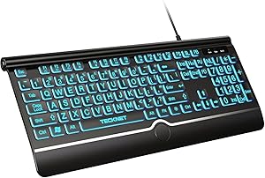 TECKNET Large Print Backlit Keyboard