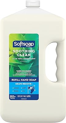 Softsoap Soothing Clean Liquid Hand Soap Refill, Aloe Vera Scent, 1 Gallon