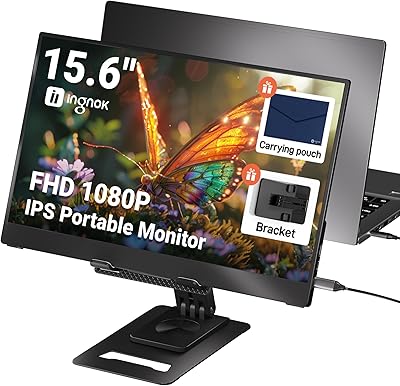 Ingnok Portable Monitor 15.6-inch FHD IPS