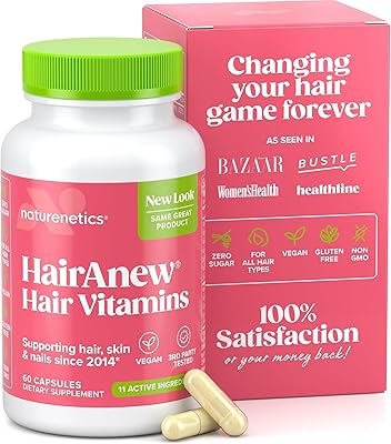 Naturenetics HairAnew Hair Growth Vitamins for Women & Men