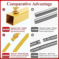 Putros 7.2ft Metal Arch Stand with White Spandex Cover — image 3