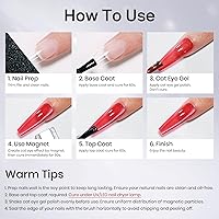 MIZHSE Cat Eye Gel Nail Polish Set 20 Colors — image 8