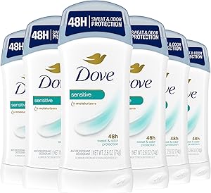 Dove Invisible Solid Antiperspirant Deodorant Stick for Women, Sensitive, 6 Count Review