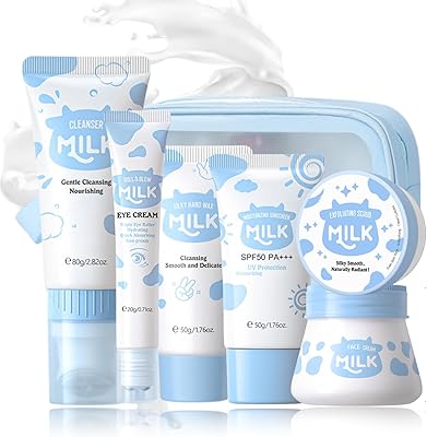 Evolvique Milk Skincare Set for Teen Girls (7PCS)