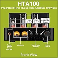 Dayton Audio HTA100 Integrated Stereo Hybrid Tube Amplifier — image 4