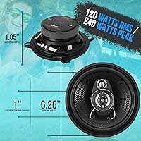 Pyle PL513BK 5.25″ 3-Way Triaxial Car Speakers — image 2