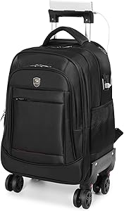 360° Rotating Water Resistant Rolling Backpack with Removable Wheels Review