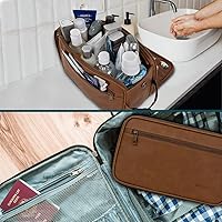 PAVILIA Toiletry Bag for Men, XL Brown — image 6
