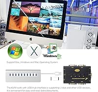 JideTech 4-Port VGA KVM Switch with USB Hub and Audio Support — image 7