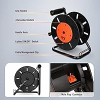 SURAIELEC 15A Extension Cord Storage Reel — image 4