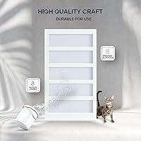 EaseLife 48″ x 84″ Glass Barn Door with 8FT Sliding Hardware Kit — image 4