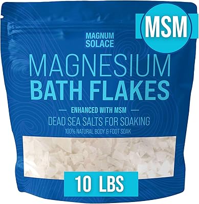 Magnum Solace Magnesium Flakes with MSM - 10 LBS