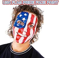 MEICOLY Red White Blue Face Body Paint Set — image 3