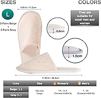 Spa Slippers 6-10 Pairs Non-Slip Disposable Slippers for Guests — image 2