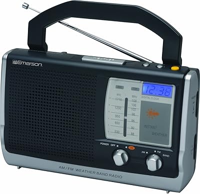 Emerson RP6251 Portable Weather Clock Radio
