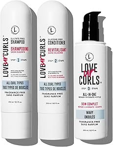 Love Ur Curls Fragrance Free Curly Shampoo & Conditioner Set 200mL Review