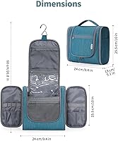 Narwey Hanging Toiletry Bag for Women, Large, Teal — image 5