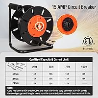 SURAIELEC 15A Extension Cord Storage Reel — image 2